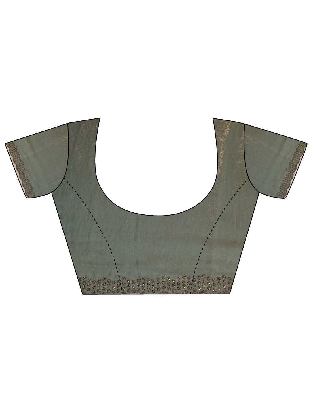 teal solid satin saree