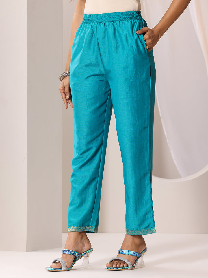 Rama Woven Design Silk Blend Straight Suit Set